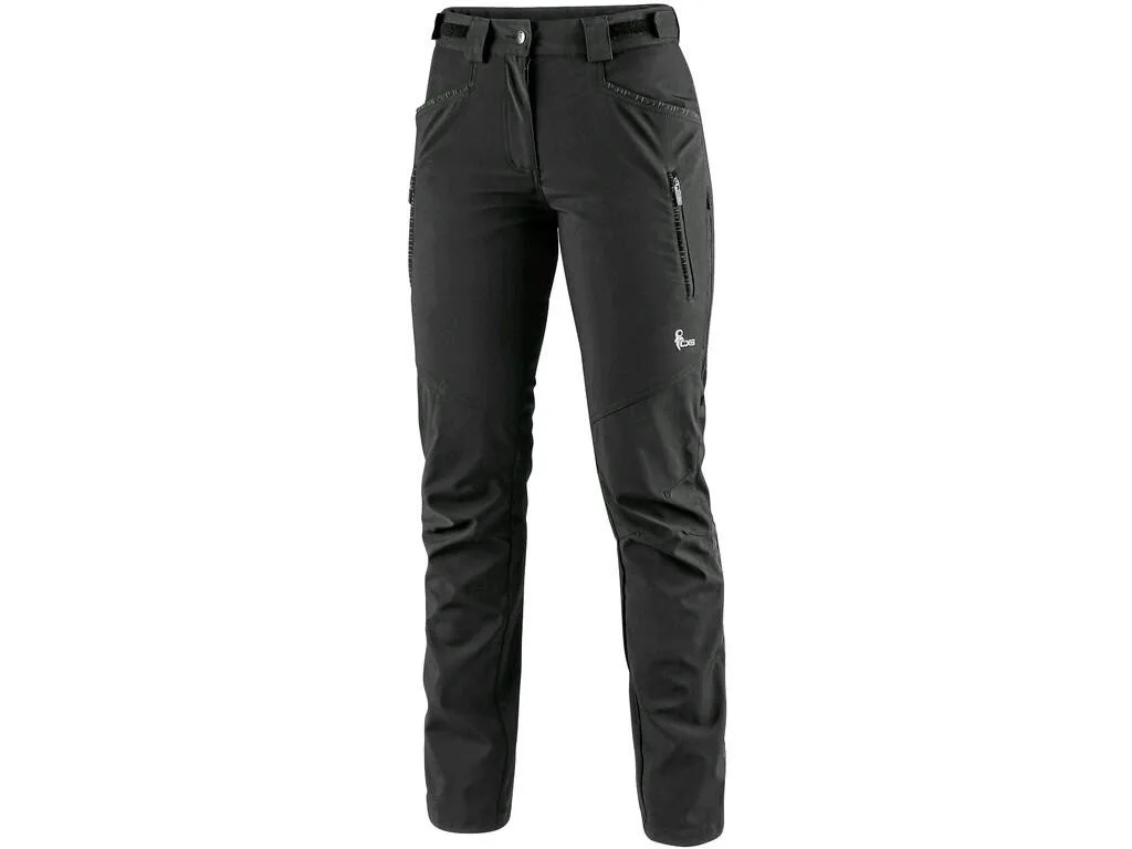 Kalhoty CXS AKRON, dámské, softshell, černá