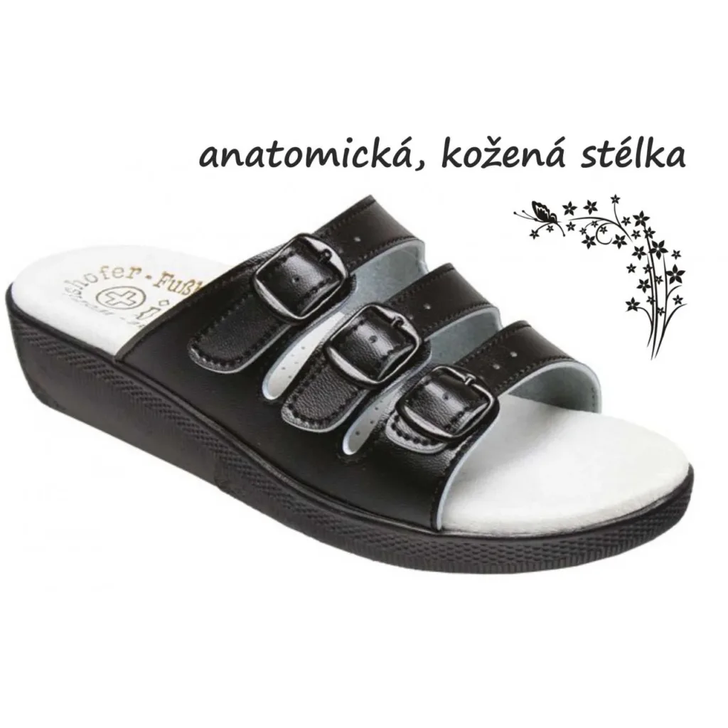 Pantofle SANTÉ SI/03D3 ČERNÁ