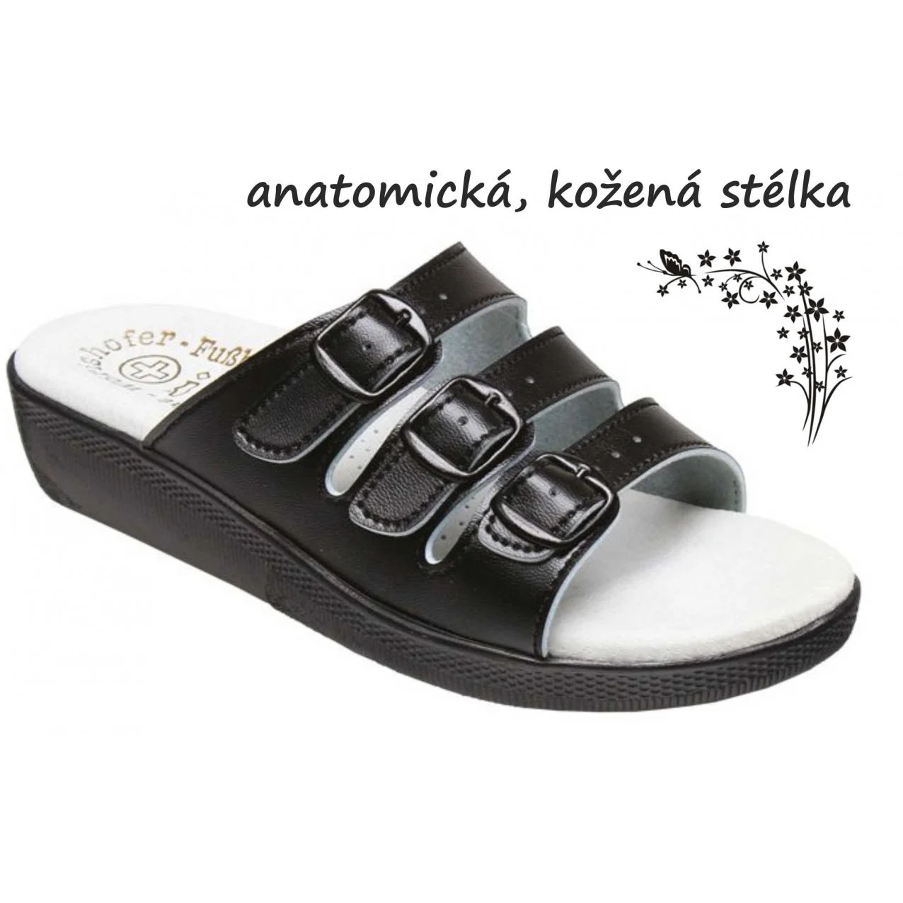 Pantofle SANTÉ SI/03D3 ČERNÁ