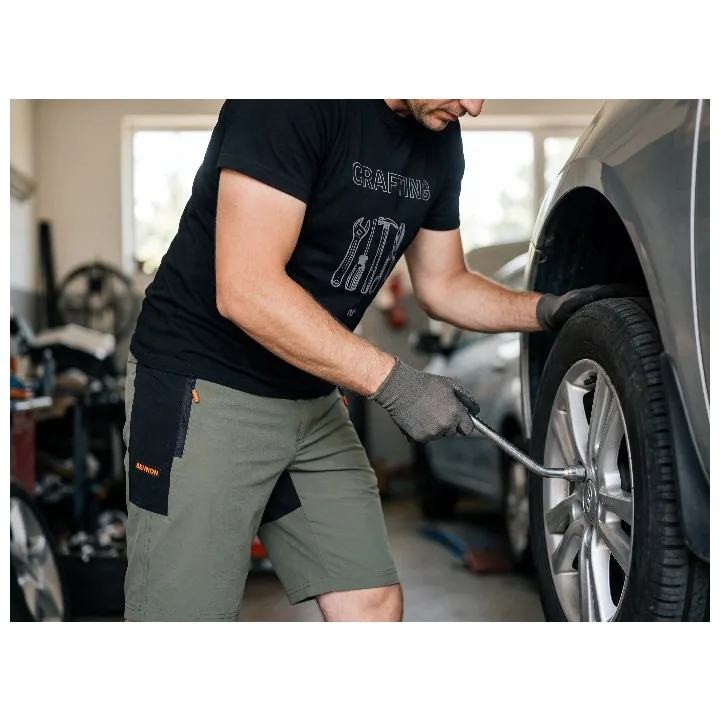 Tričko BENNON CRAFTING Short Sleeve, šedá - Obrázek 4