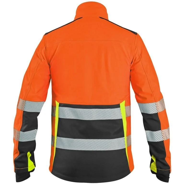 Bunda CXS BENSON, výstražná, softshell, oranžovo - černá - Obrázek 2