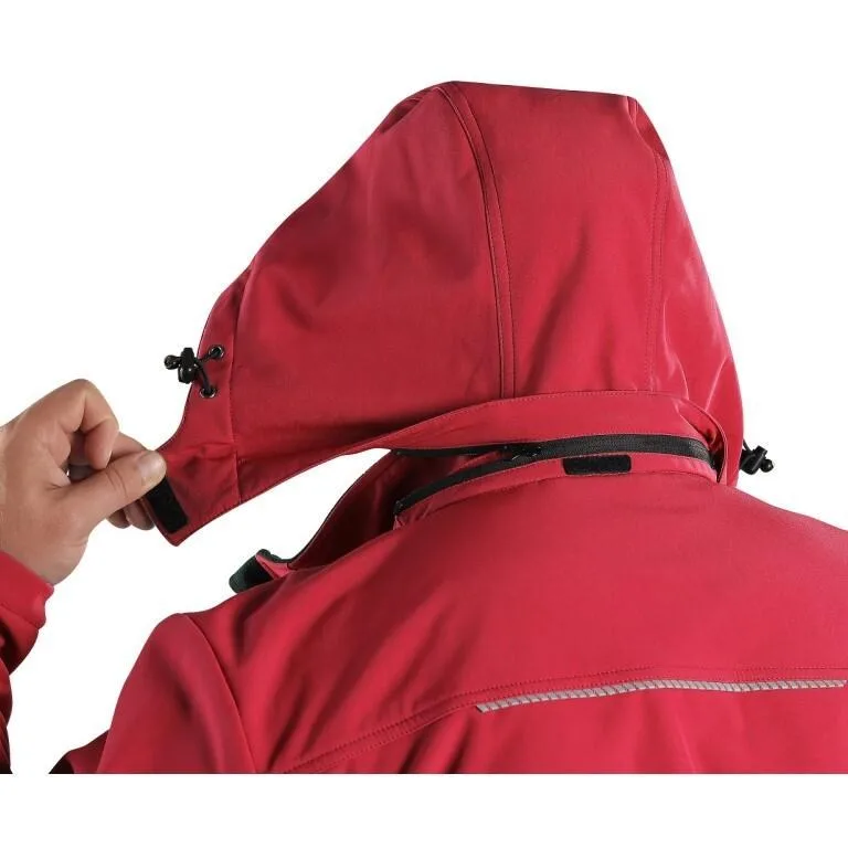 Bunda CXS STRETCH, pánská, softshell, červená - Obrázek 3