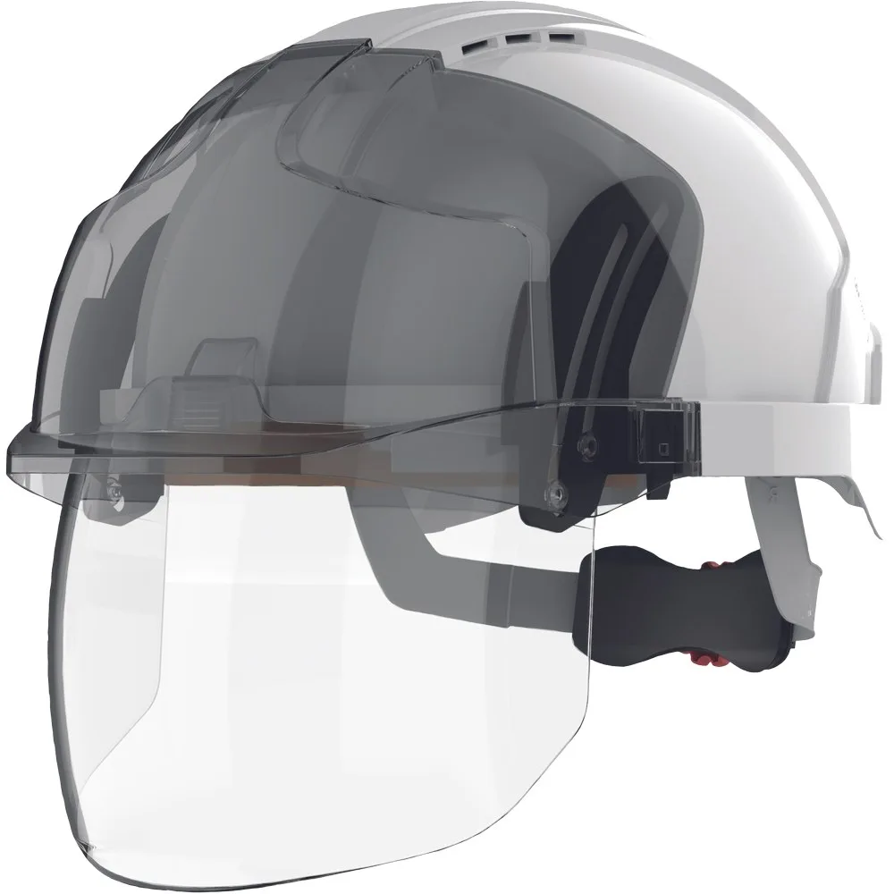 Přilba CERVA JSP EVO VISTA Shield M/Peak WR, bílá
