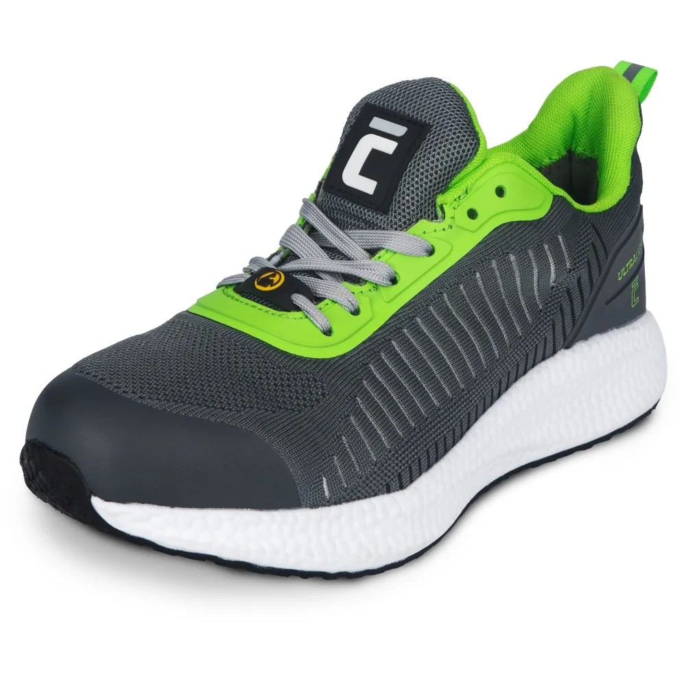 Polobotky CERVA ULTRALIGHT ESD O1 SR, polobotka, šedá/bílá