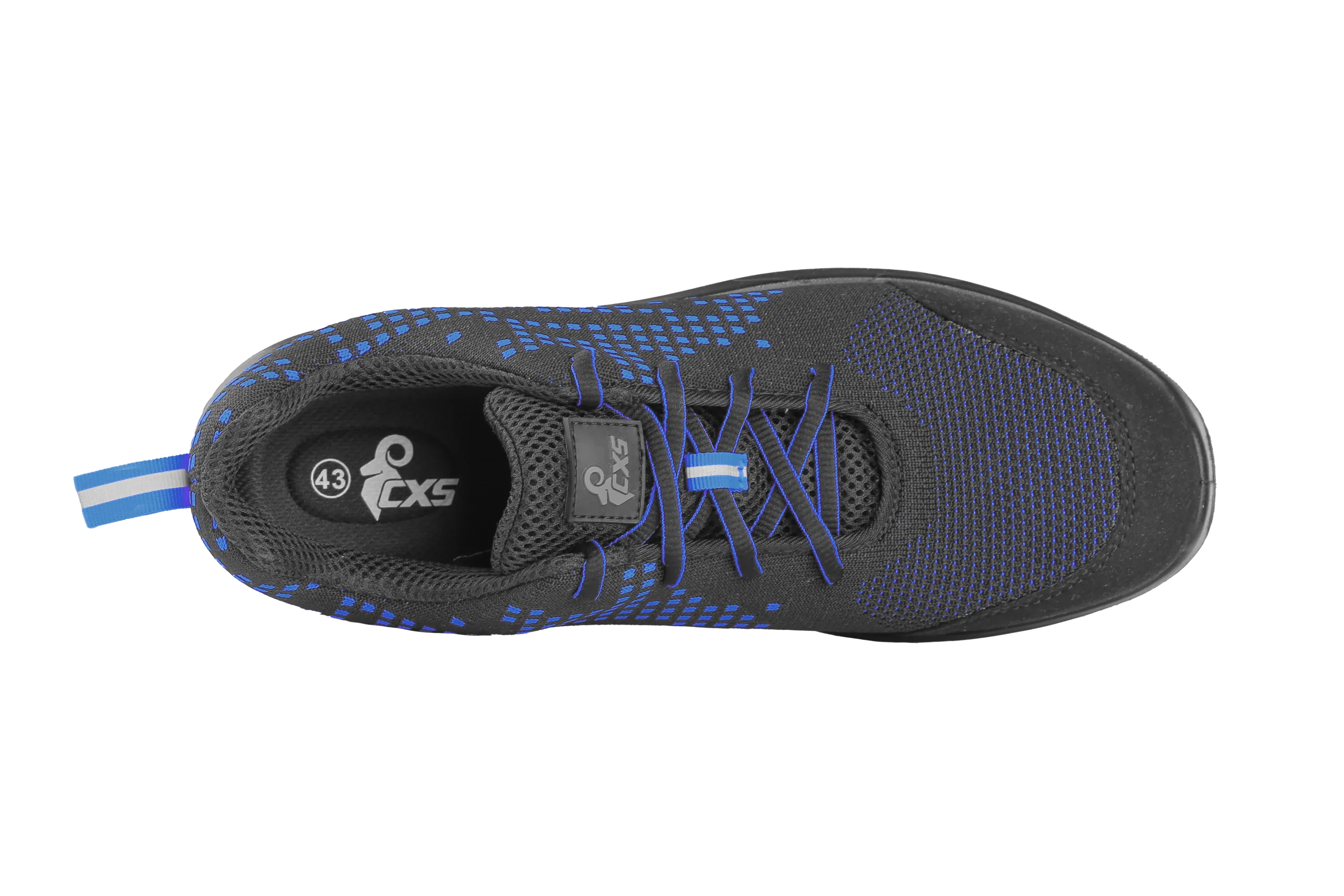 Polobotky CXS TEXLINE VIS S1, s ocel. šp., černo-modrá - Obrázek 6