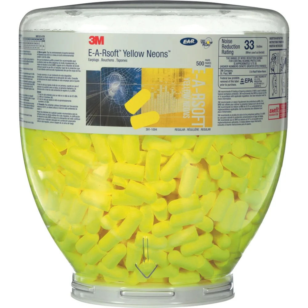 Zátkové chrániče CERVA E.A.R.Soft, plast zásobník 500p PD-01-002