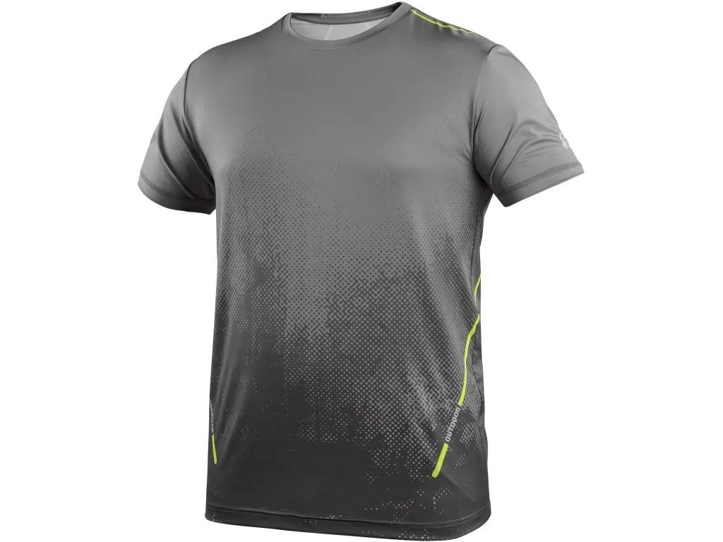 Tričko CXS SPORTY FLOW, krátký rukáv, šedé