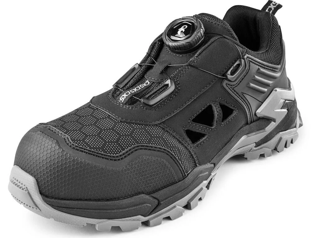 Obuv pref. polobotka CXS PU-TECH BOREX S1PS, pánská, černo-šedá