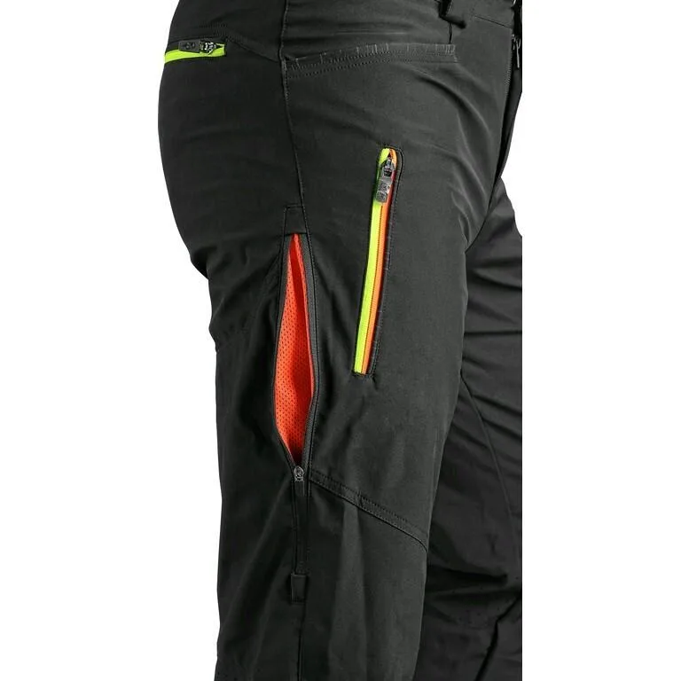 Kalhoty CXS AKRON, softshell, černé s HV žluto/oranžovými doplňky - Obrázek 3