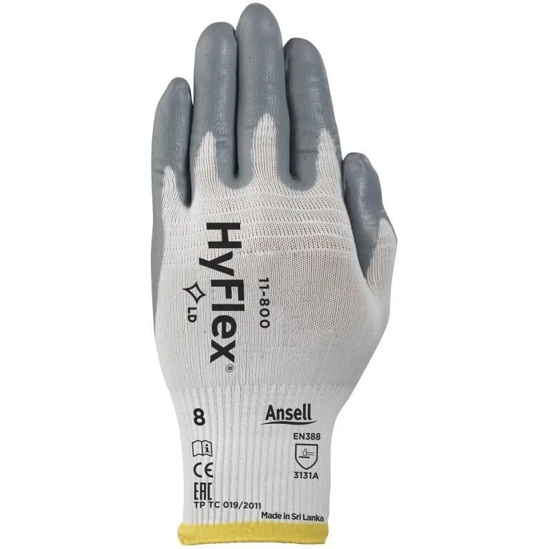 Rukavice ANSELL HYFLEX 11-800, máčené v nitrilu