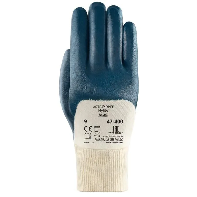 Rukavice ANSELL HYLITE 47-400, máčené v nitrilu