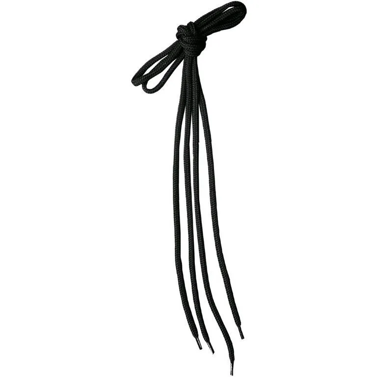 Tkaničky do obuvi kulaté, 130cm, černé