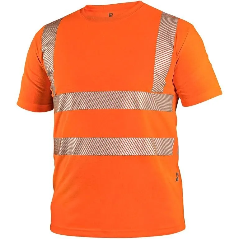 Tričko BANGOR, výstražné, pánské, oranžové