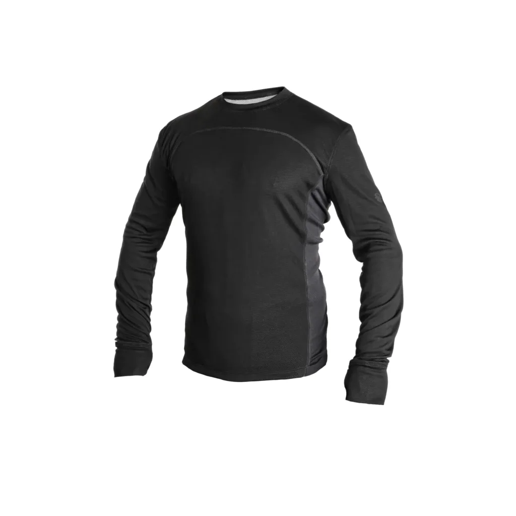 Tričko CXS COOLDRY, funkční, dlouhý rukáv, pánské, černo-šedá