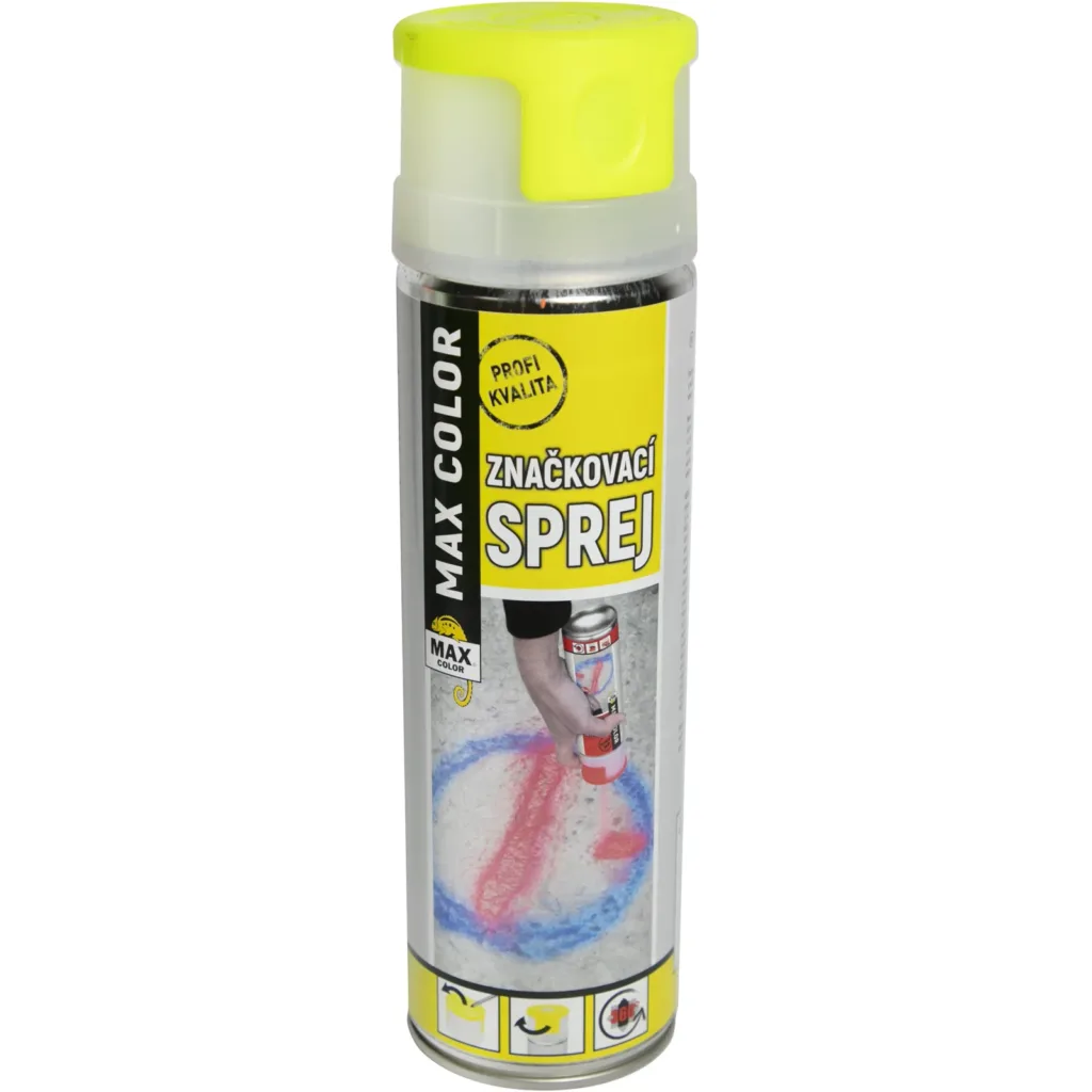 Sprej značkovací 500 ml, žlutý, svítivý