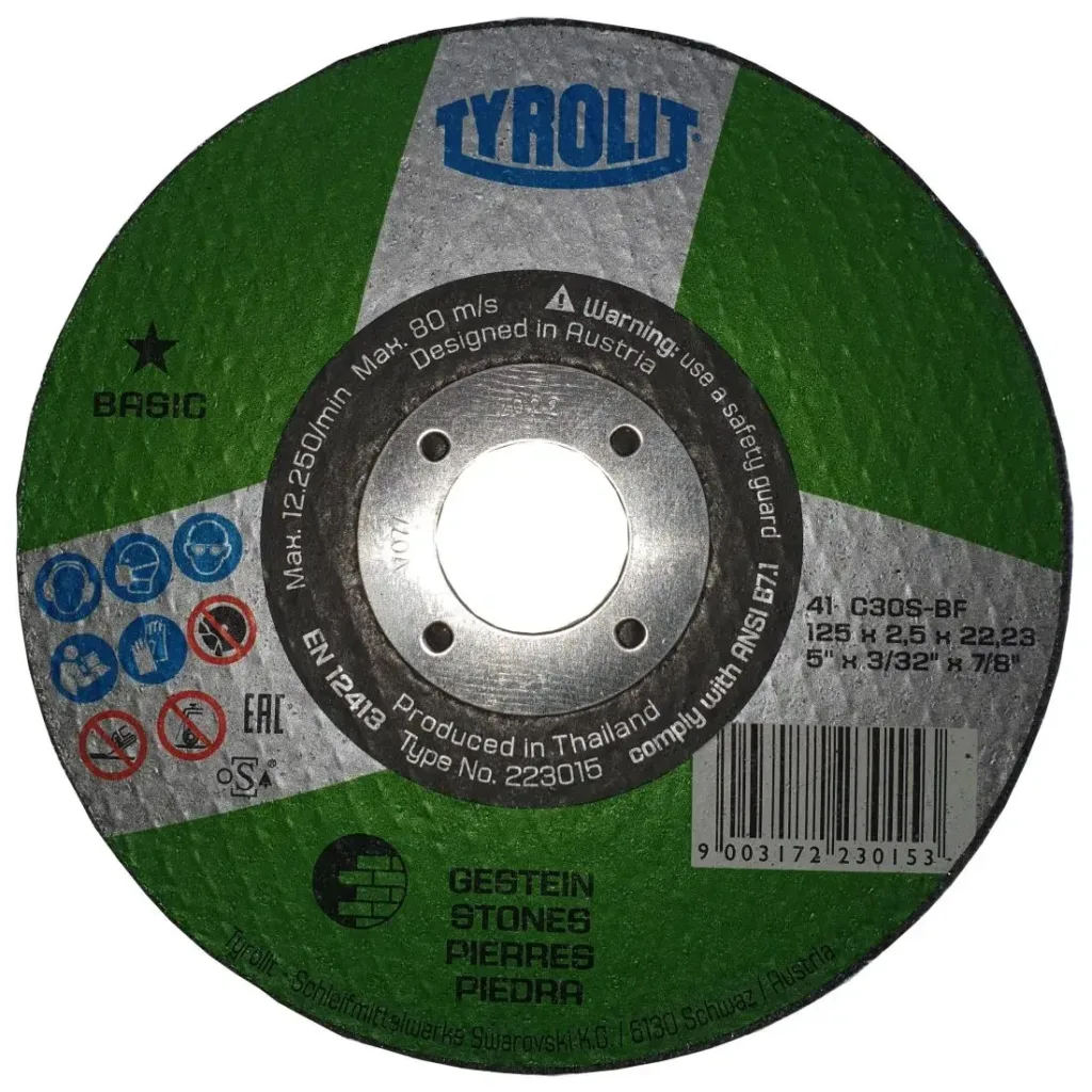 Řezný kotouč na litinu a kámen 125 × 2,5 × 22,2 mm