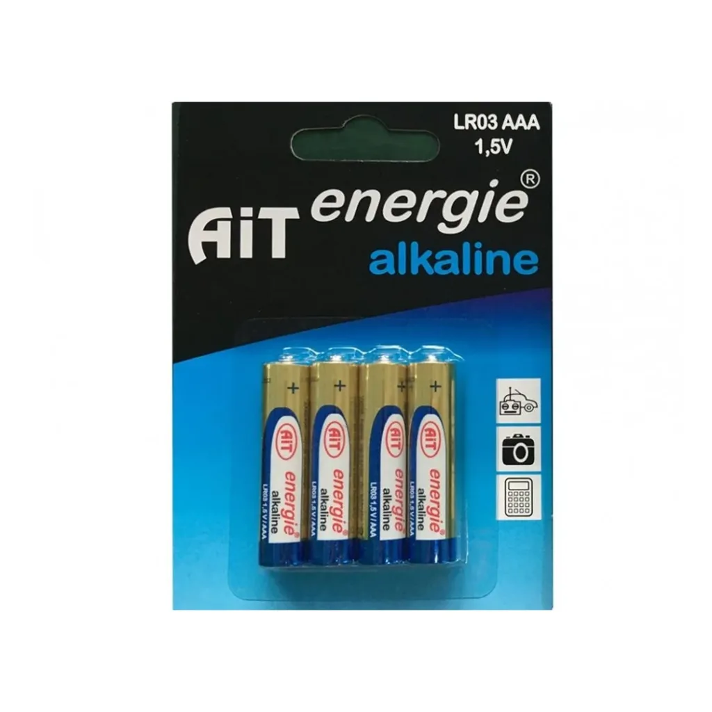 AIT baterie minitužkové alkalická LR03 AAA 4ks