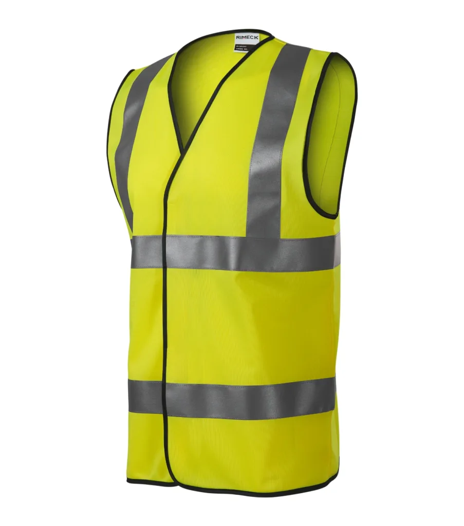 Bezpečnostní vesta RIMECK HV Bright 9V3, unisex, fluorescenční žlutá