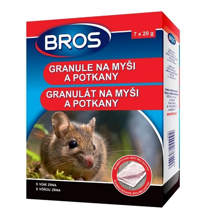 Bros granule na myši+potkany 7x20g