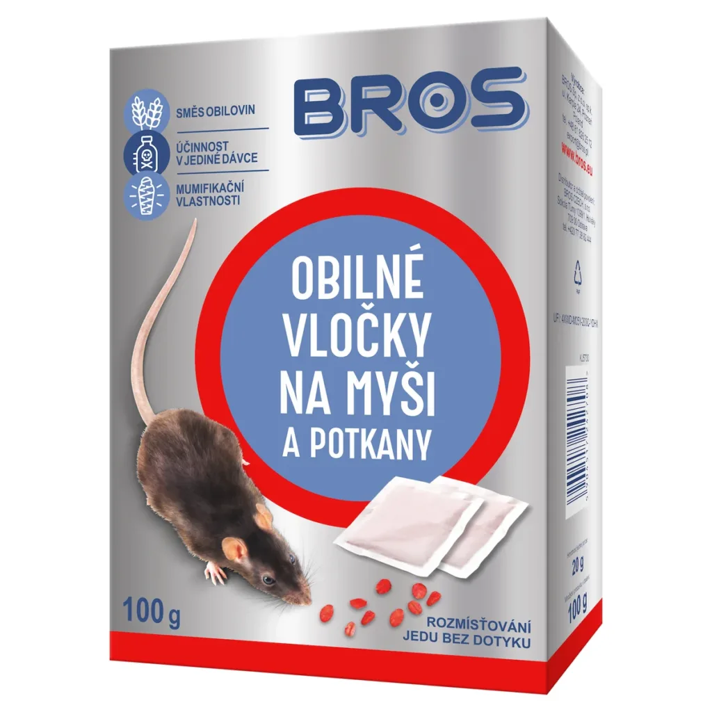 Bros obilné vločky na myši+potkany 5x20g