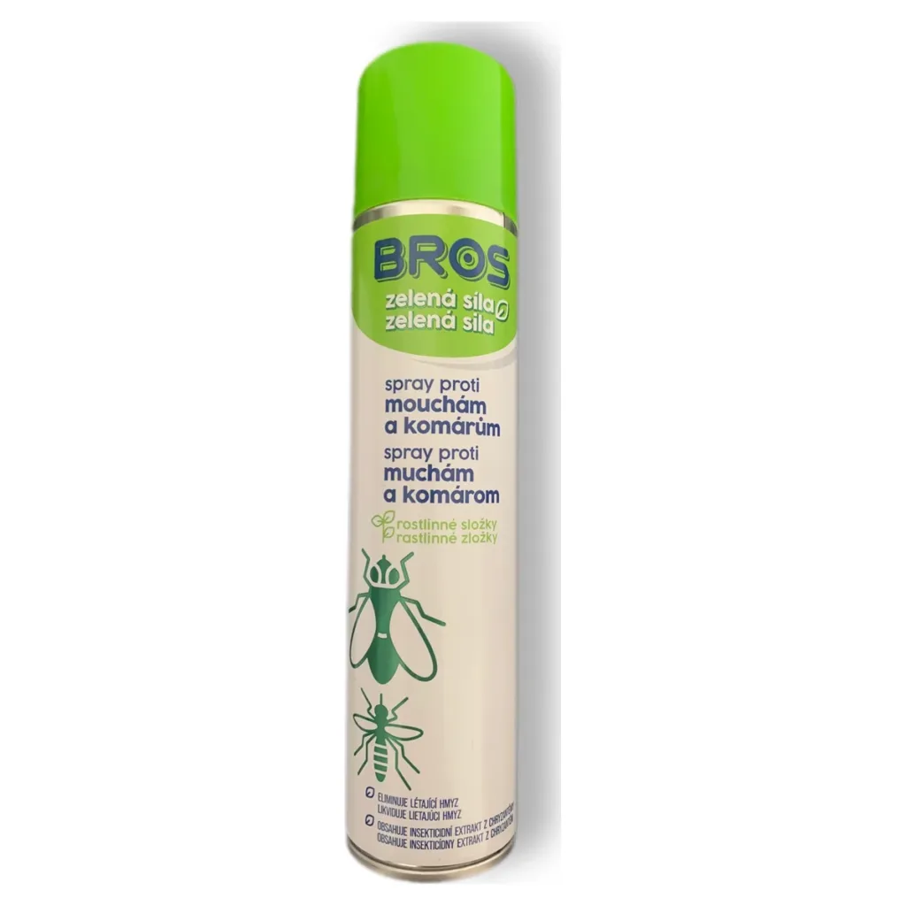 Bros zelená síla spray proti hmyzu moucha+komár 300ML