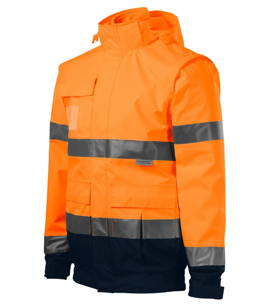 Bunda RIMECK HV Guard 4 in 1 5V2, unisex, fluorescenční oranžová