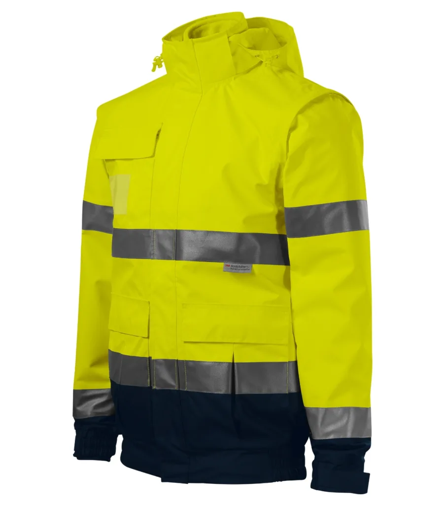 Bunda RIMECK HV Guard 4 in 1 5V2, unisex, fluorescenční žlutá