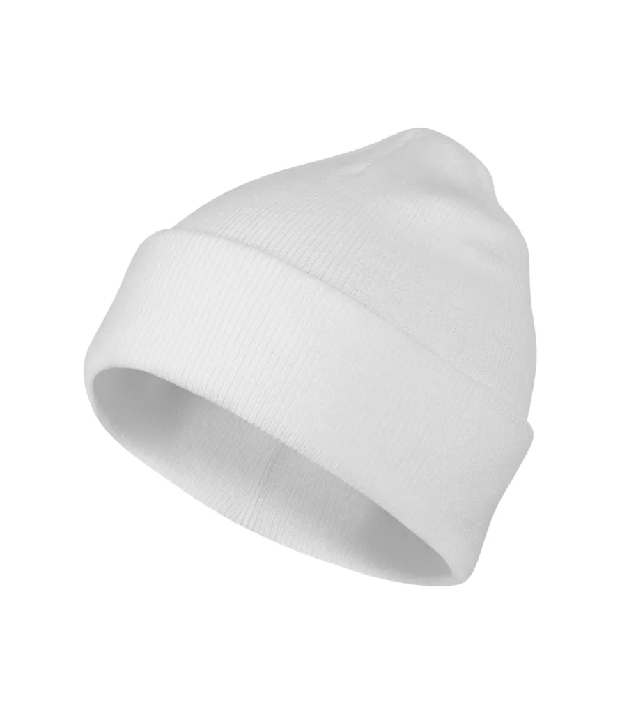 Čepice MALFINI Beanie 315, unisex, bílá