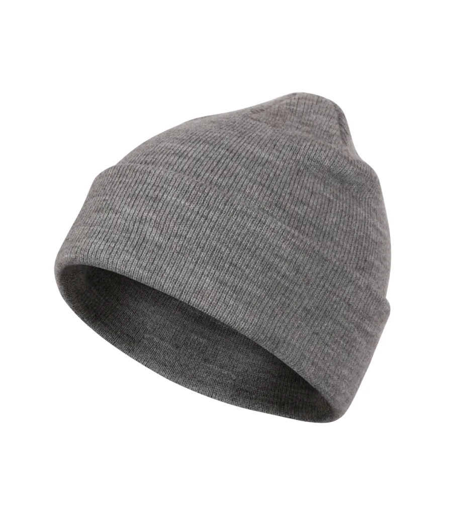 Čepice MALFINI Beanie 315, unisex, tmavě šedý melír