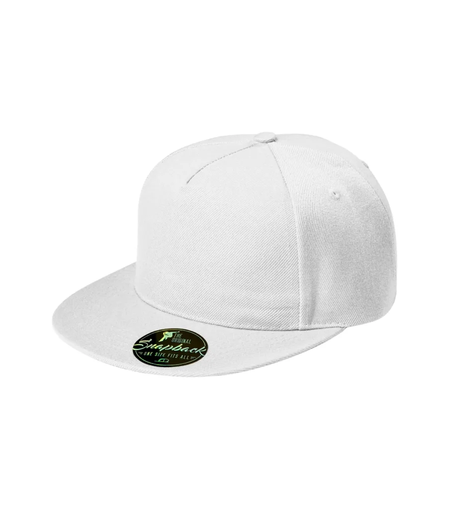 Čepice MALFINI Rap 5P 301, unisex, bílá