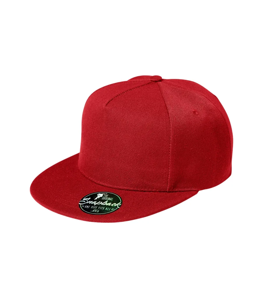 Čepice MALFINI Rap 5P 301, unisex, červená
