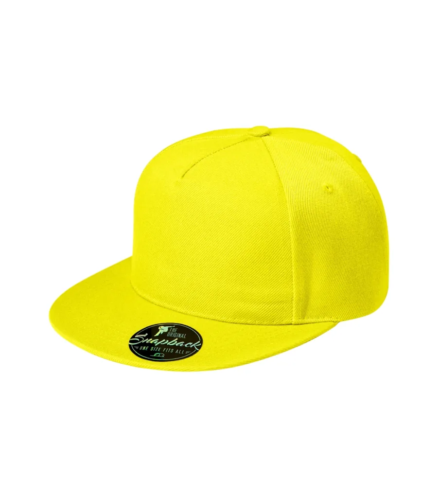 Čepice MALFINI Rap 5P 301, unisex, citronová