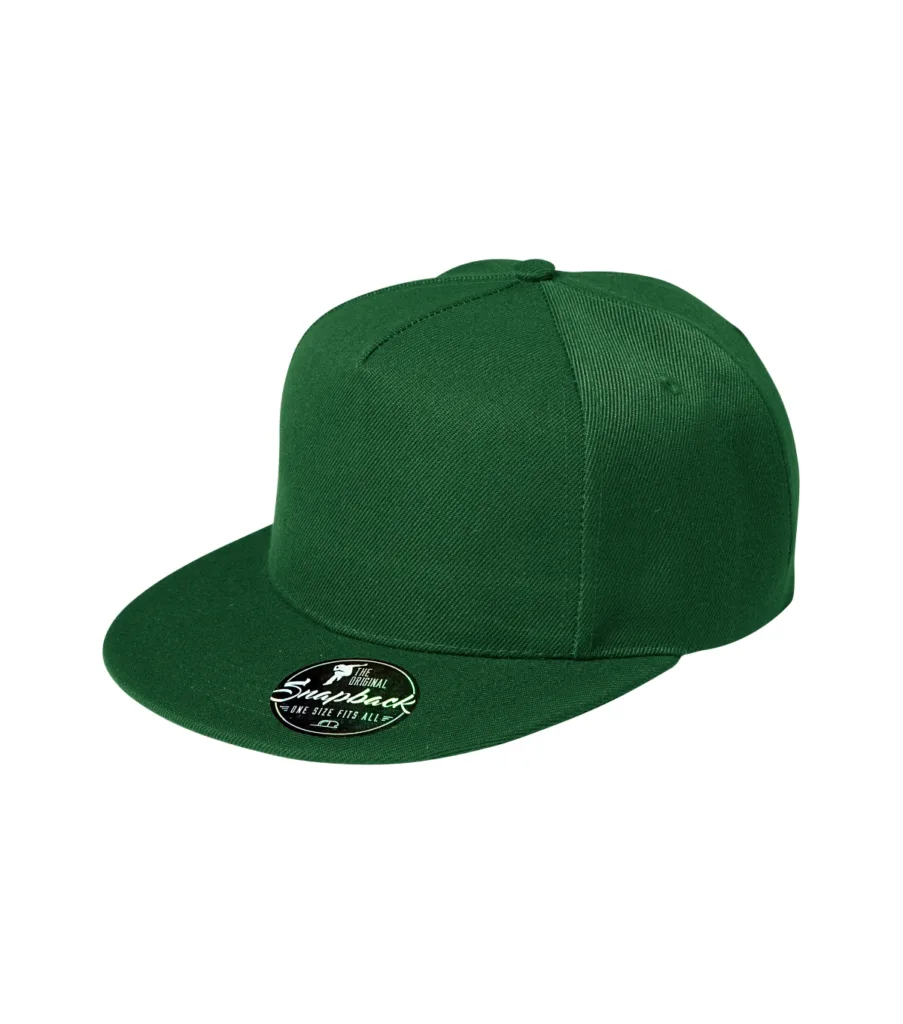 Čepice MALFINI Rap 5P 301, unisex, lahvově zelená