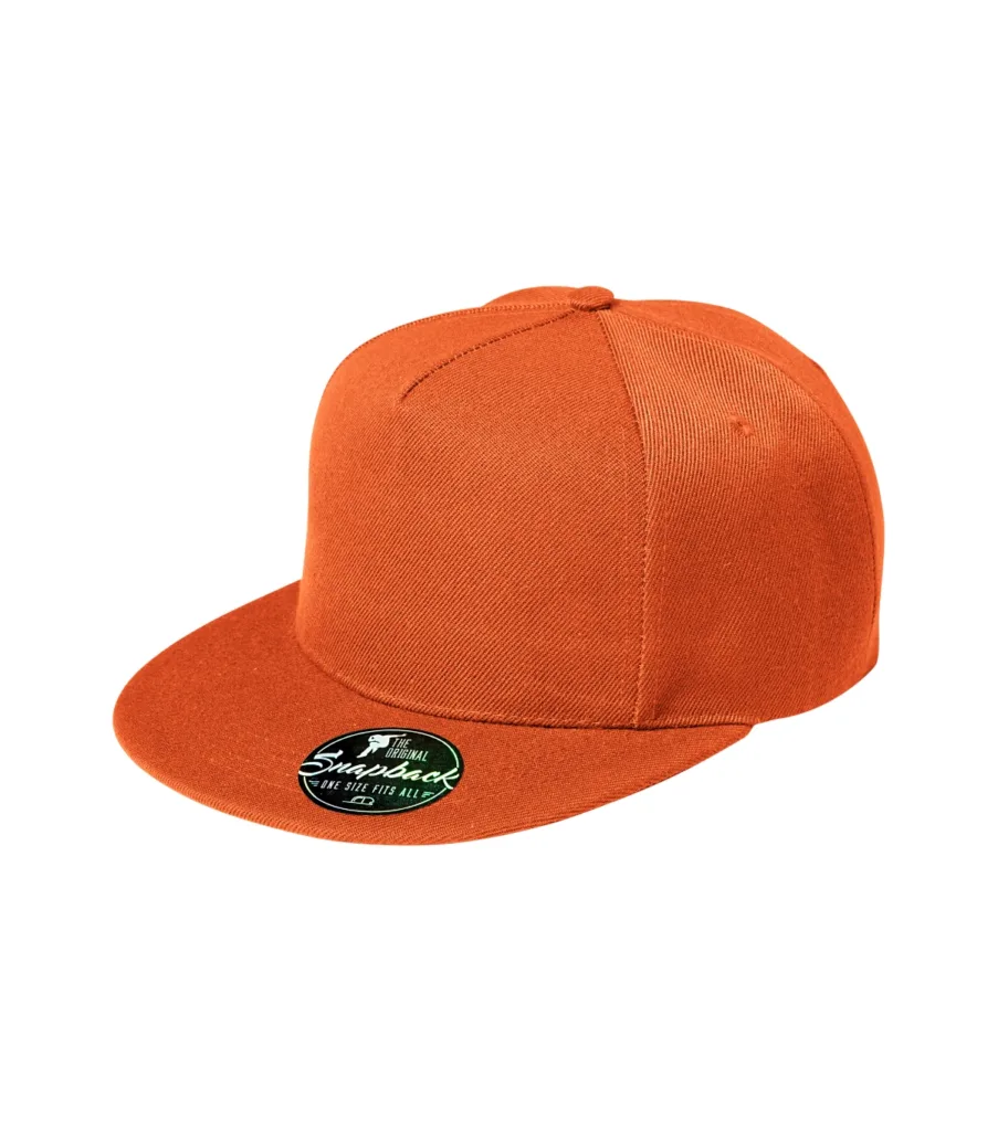 Čepice MALFINI Rap 5P 301, unisex, oranžová