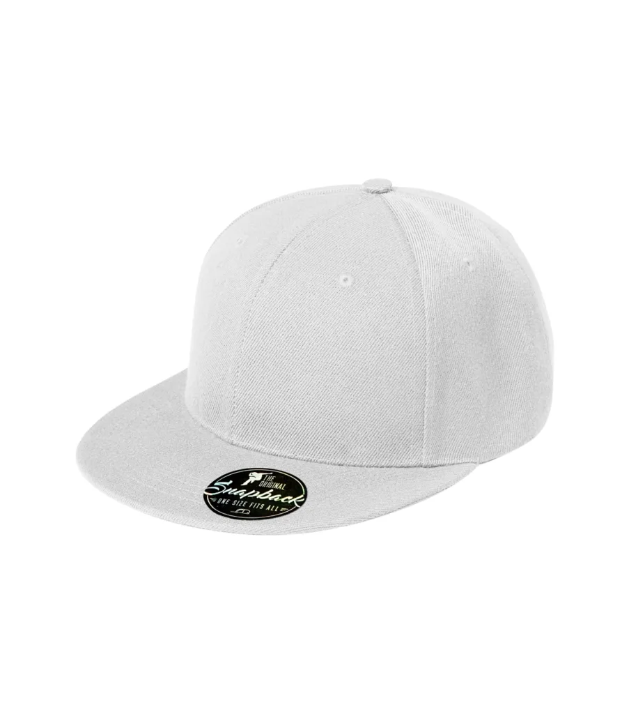 Čepice MALFINI Rap 6P 302, unisex, bílá
