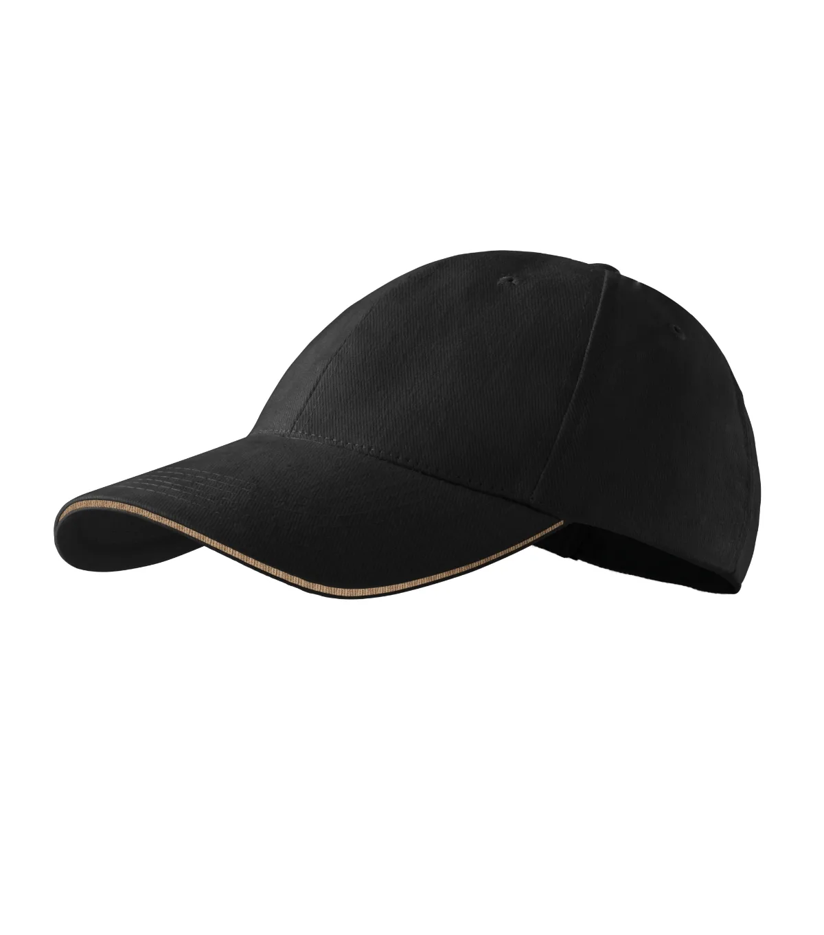 Čepice MALFINI Sandwich 6P 306, unisex, černá