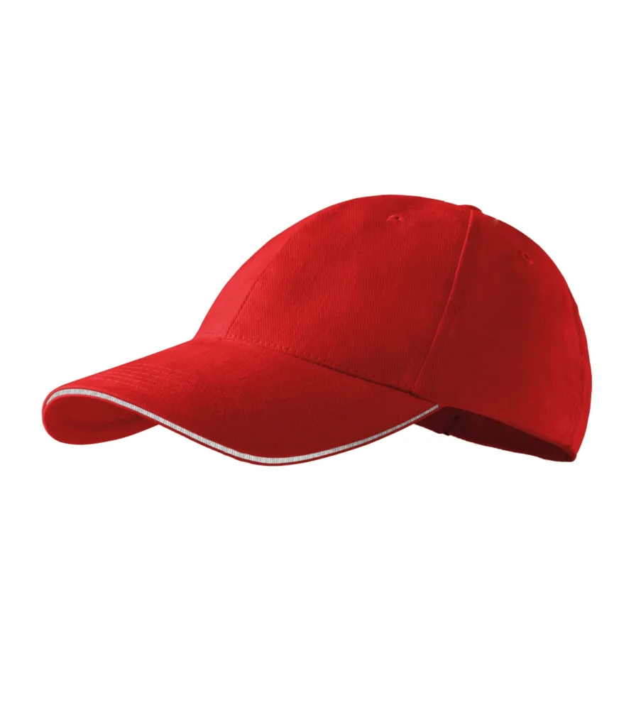 Čepice MALFINI Sandwich 6P 306, unisex, červená