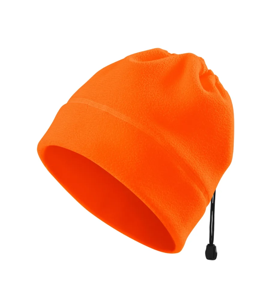 Fleece čepice RIMECK HV Practic 5V9, unisex, fluorescenční oranžová