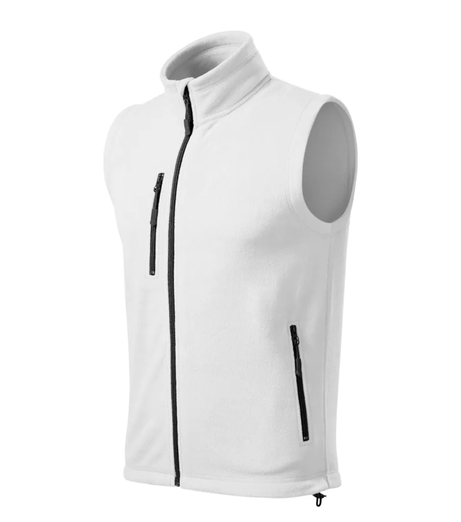 Fleece vesta MALFINI Exit 525, unisex, bílá