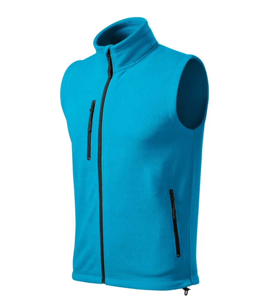 Fleece vesta MALFINI Exit 525, unisex, tyrkysová