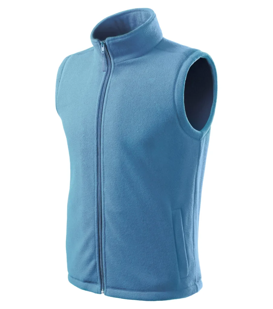Fleece vesta MALFINI Next 5X8, unisex, azurově modrá