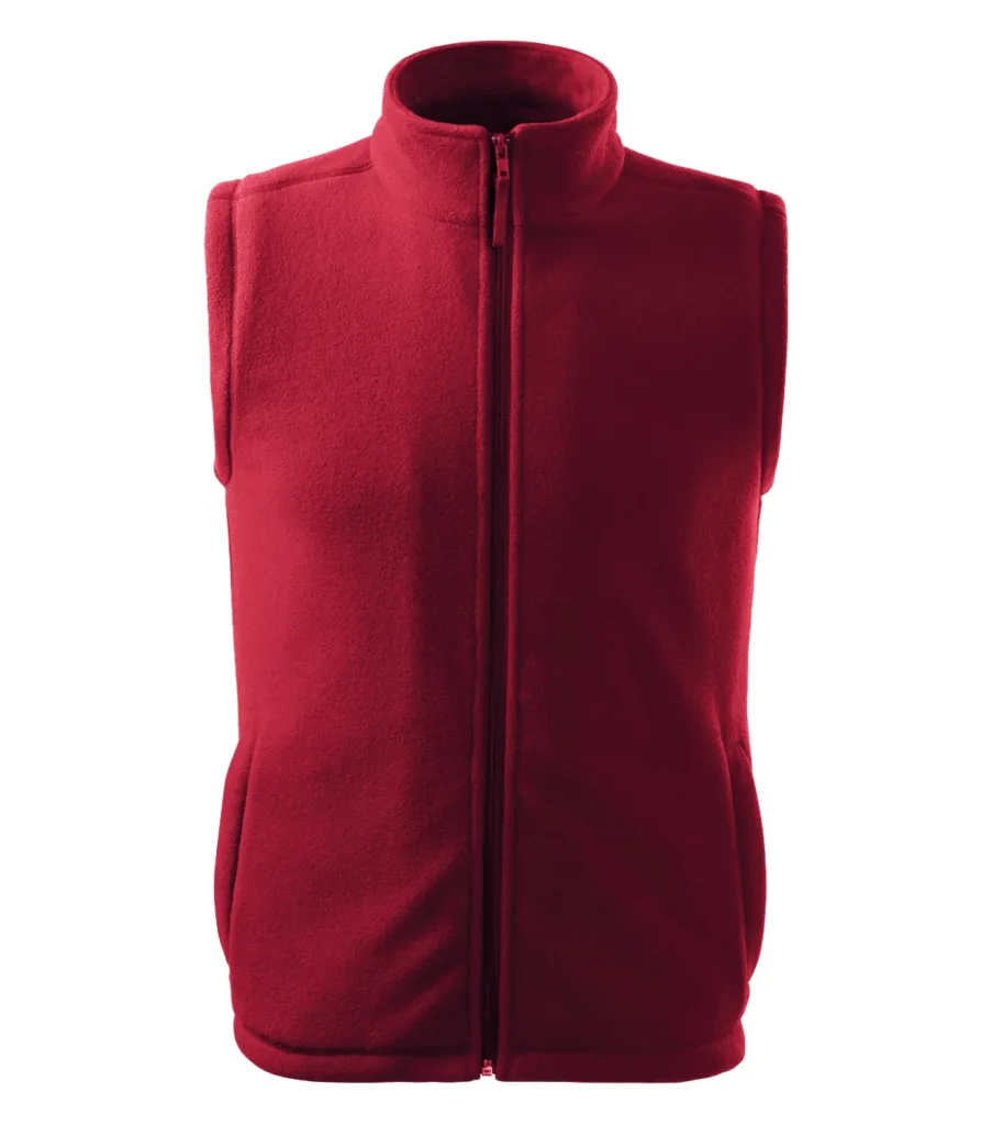 Fleece vesta MALFINI Next 5X8, unisex, marlboro červená