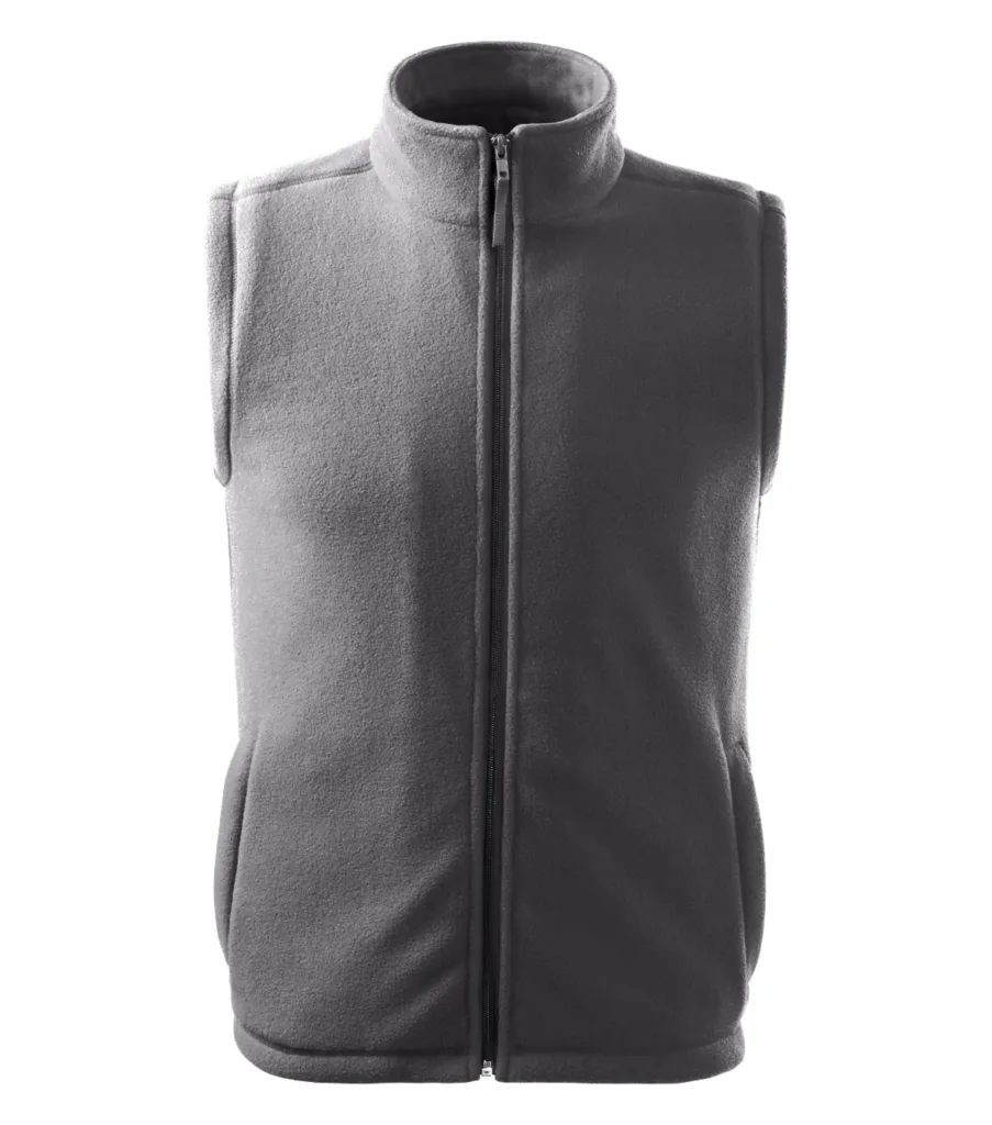 Fleece vesta MALFINI Next 5X8, unisex, ocelově šedá