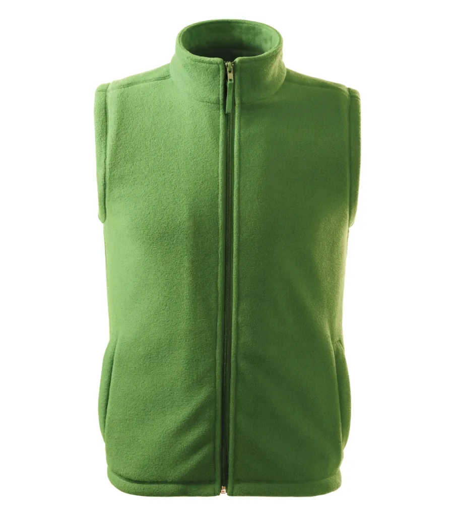 Fleece vesta MALFINI Next 5X8, unisex, trávově zelená