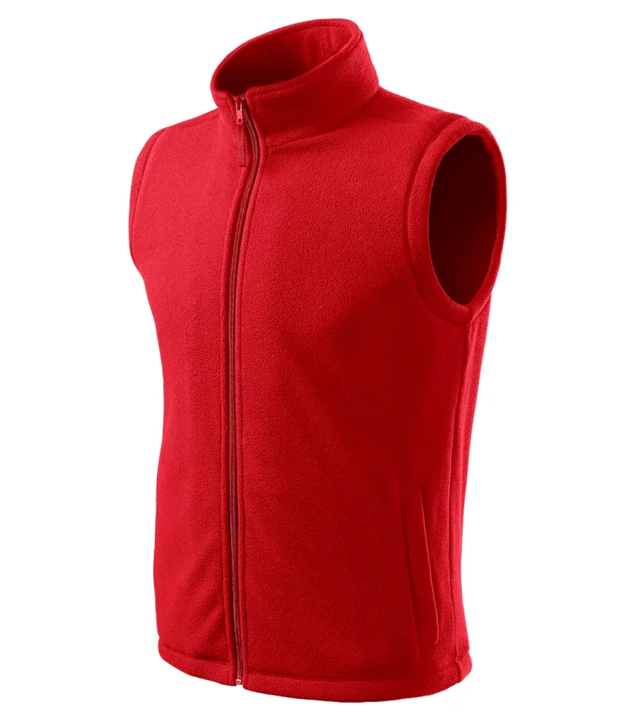 Fleece vesta RIMECK Next 518, unisex, červená