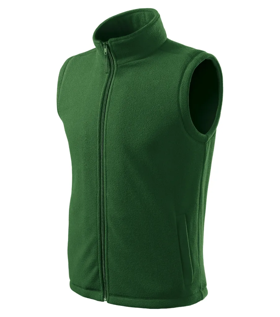 Fleece vesta RIMECK Next 518, unisex, lahvově zelená