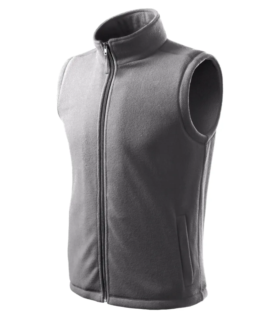 Fleece vesta RIMECK Next 518, unisex, ocelově šedá