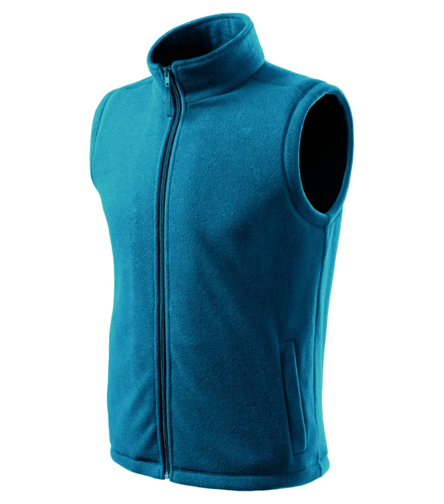 Fleece vesta RIMECK Next 518, unisex, petrolejová