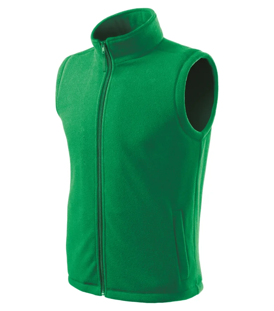 Fleece vesta RIMECK Next 518, unisex, středně zelená