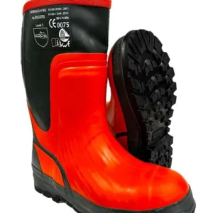Holínky PROFESIONAL LUMBERJACK III NEO, protipořezové, zimní, oranžovo-zelené